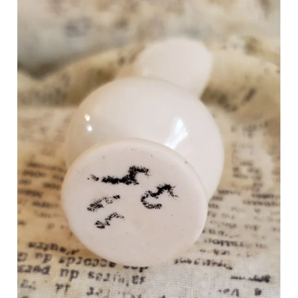 Artsy, Cottagecore, - Vintage Miniature White Water Pitcher w/ Delicate Patterns